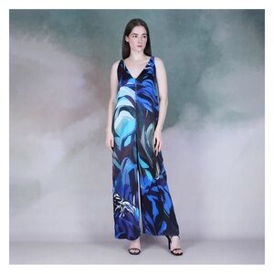 ANTHROPOLOGIE BL^NK Vlasta Jumpsuit in Blueberry Size Small